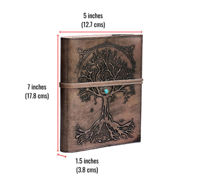Diario Árbol de la Vida Encantado con Piedra - Pequeño