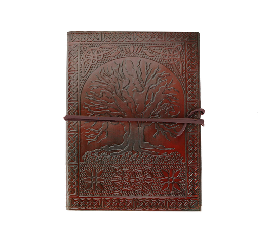 Celebrate Nature, Wisdom, And Creativity With This Personalized Tree Of Life Leather Journal. Hand-embossed Intricate Celtic Knot Detailing, It Reflects Timeless Artistry Meaning. Crafted From Top Grain A Secure Wrap-around Cord, Customized Journal Offers Thick, Unlined, Acid-free Pages—ideal For Writing, Sketching, Or Reflecting. Thoughtful Gift Men Women, Makes Perfect Birthday Gift, Graduation Spiritual Keepsake Meaningful Expression.