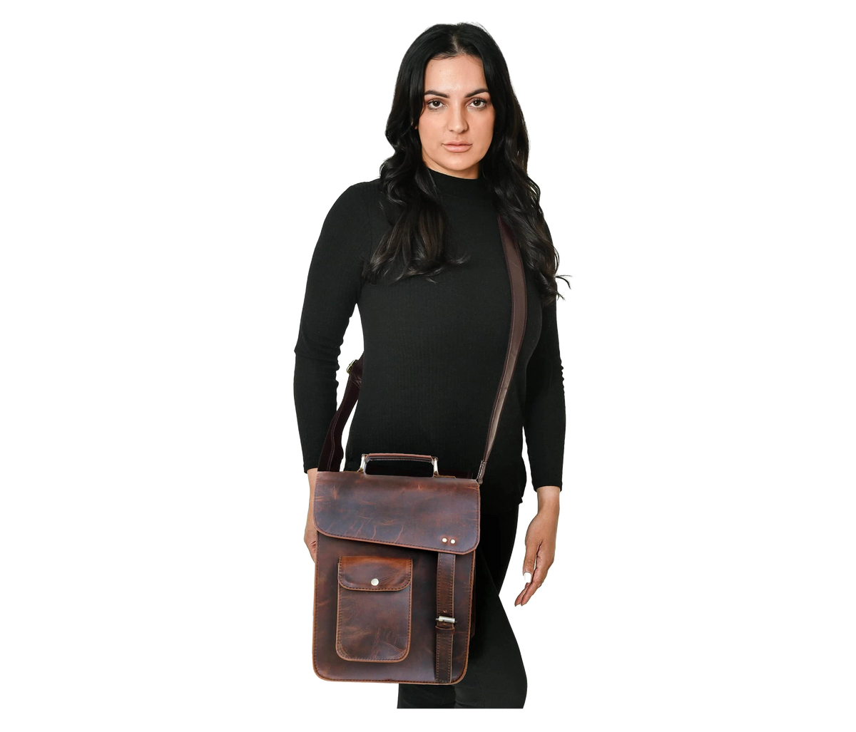 This Vintage-style Leather Crossbody Bag, Handcrafted From Distressed Buffalo Leather, Is A Perfect Personalized And Customized Gift For Men Women. Its Rich Earthy Tones Rustic Charm Complement Both Casual Formal Styles. Featuring An Adjustable Strap Secure Flap Closure With Metallic Detailing, It’s Ideal Daily Use, Travel, Or Work. Thoughtful Graduation Birthday Combining Timeless Style Practical Functionality.
