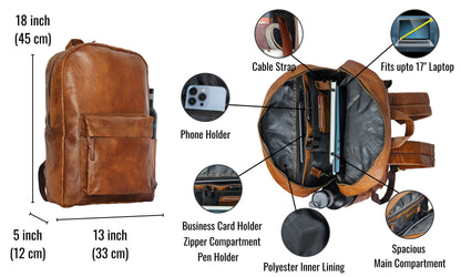 Jaald X Backpack handmade backpack - interior organiser detail.