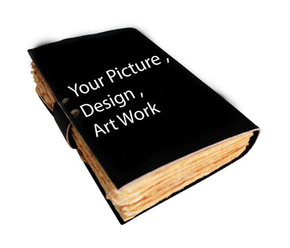 Customised Leather Vintage Deckle Edge Paper Journal