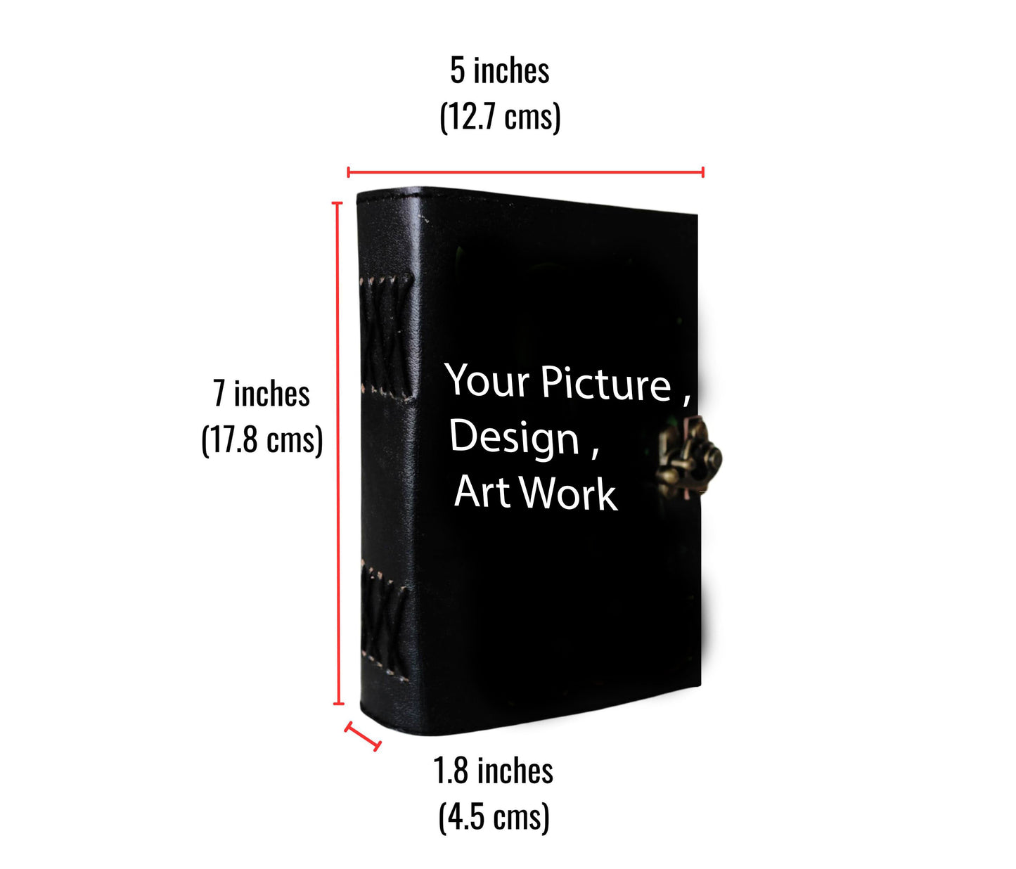 Customised Leather Vintage Deckle Edge Paper Journal