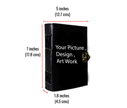 Customised Leather Vintage Deckle Edge Paper Journal